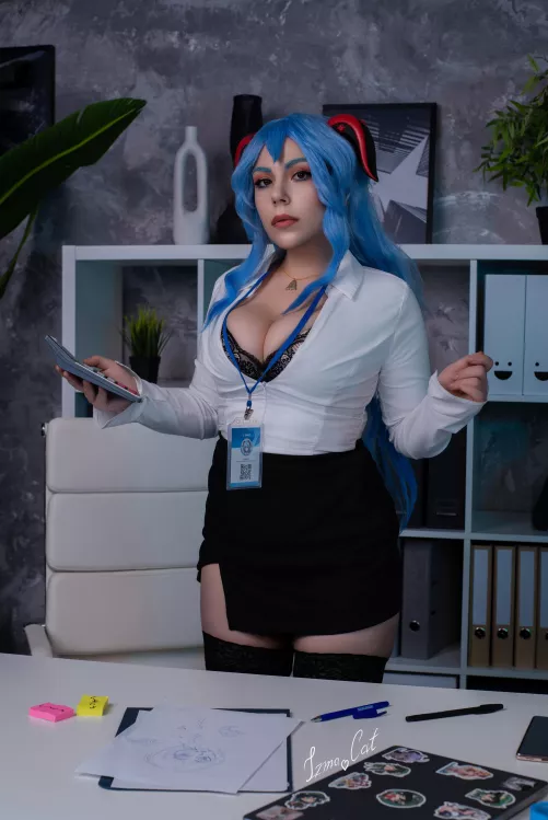 Ganyu from Genhin by Izmacat by iam_izmacat