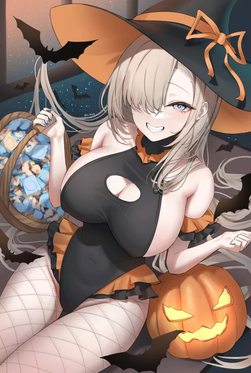 Halloween Witch Asuna [Blue Archive] by CheetahSperm18