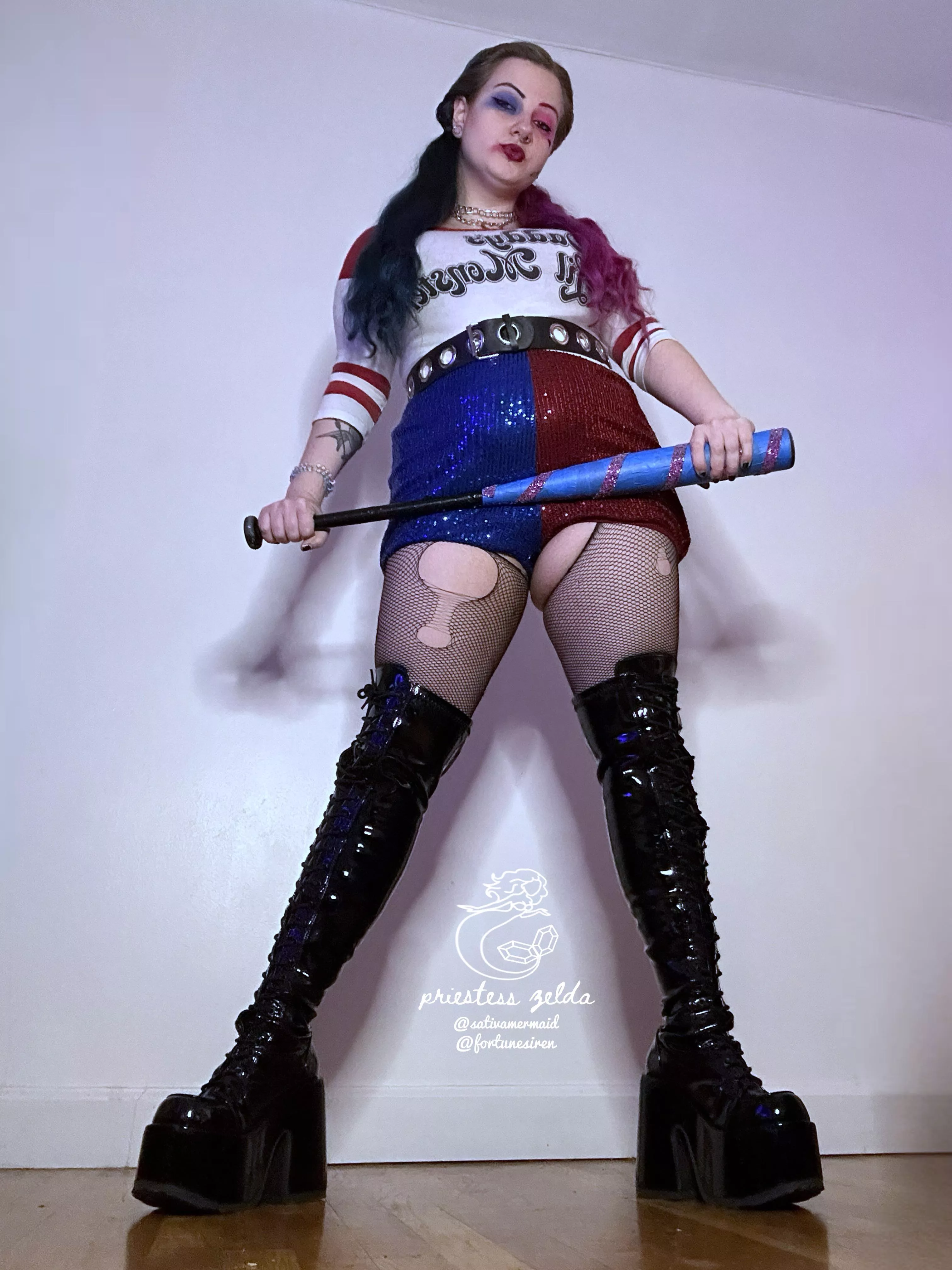 Harley Quinn by sativamermaid🩸🩷 posted by sativamermaid