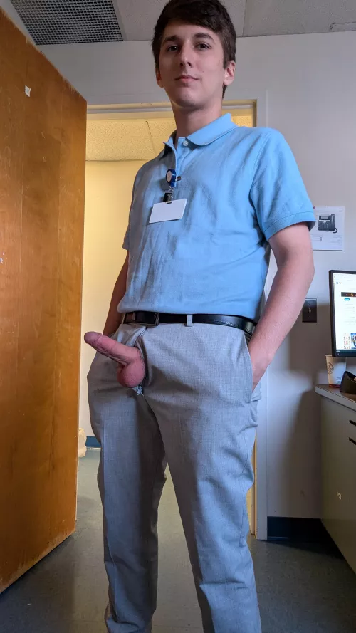 Hope no one walks by my office 😉 by PlayMyJoystick