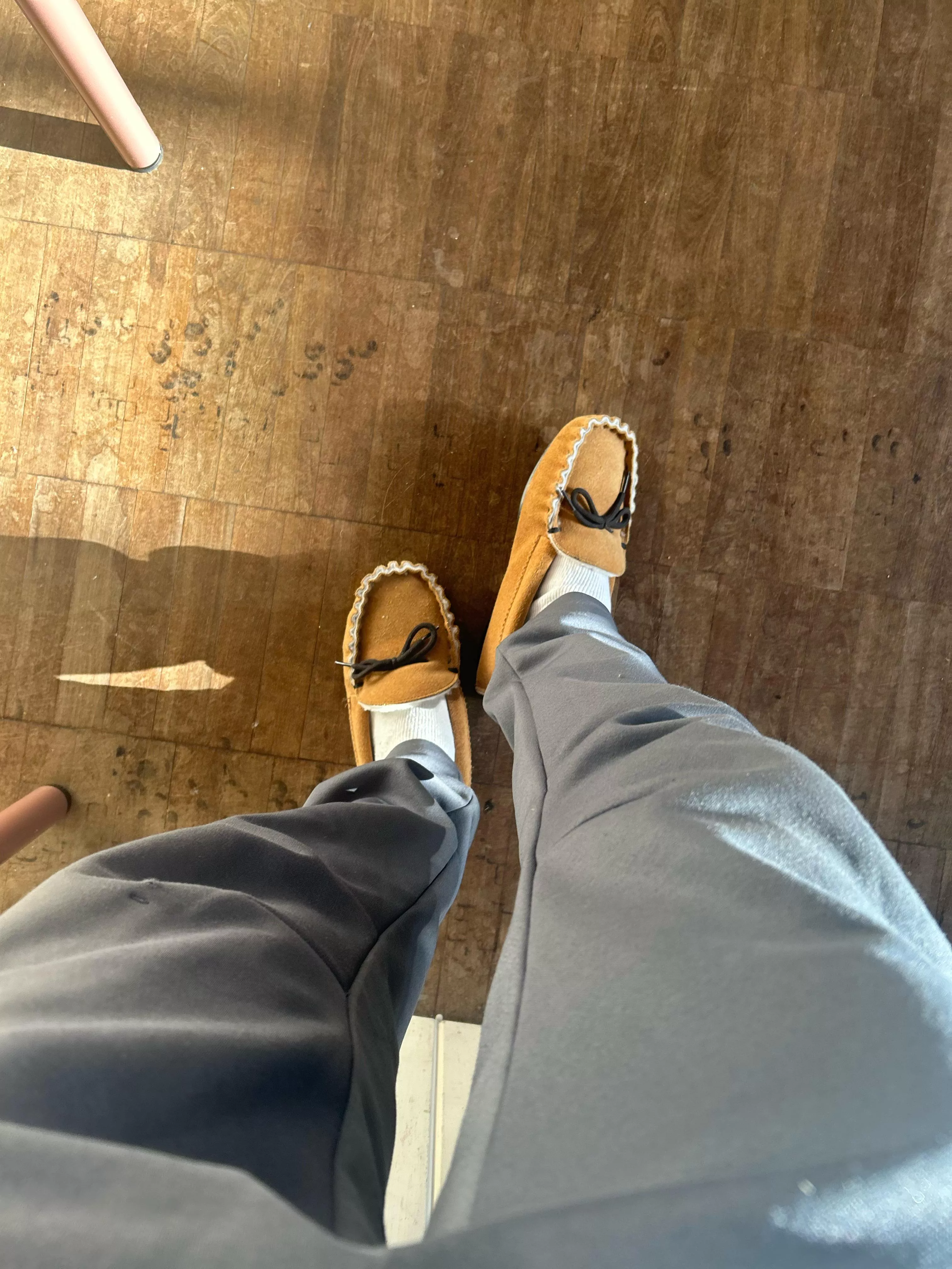 In the gym slippers  posted by Educational-Yak382