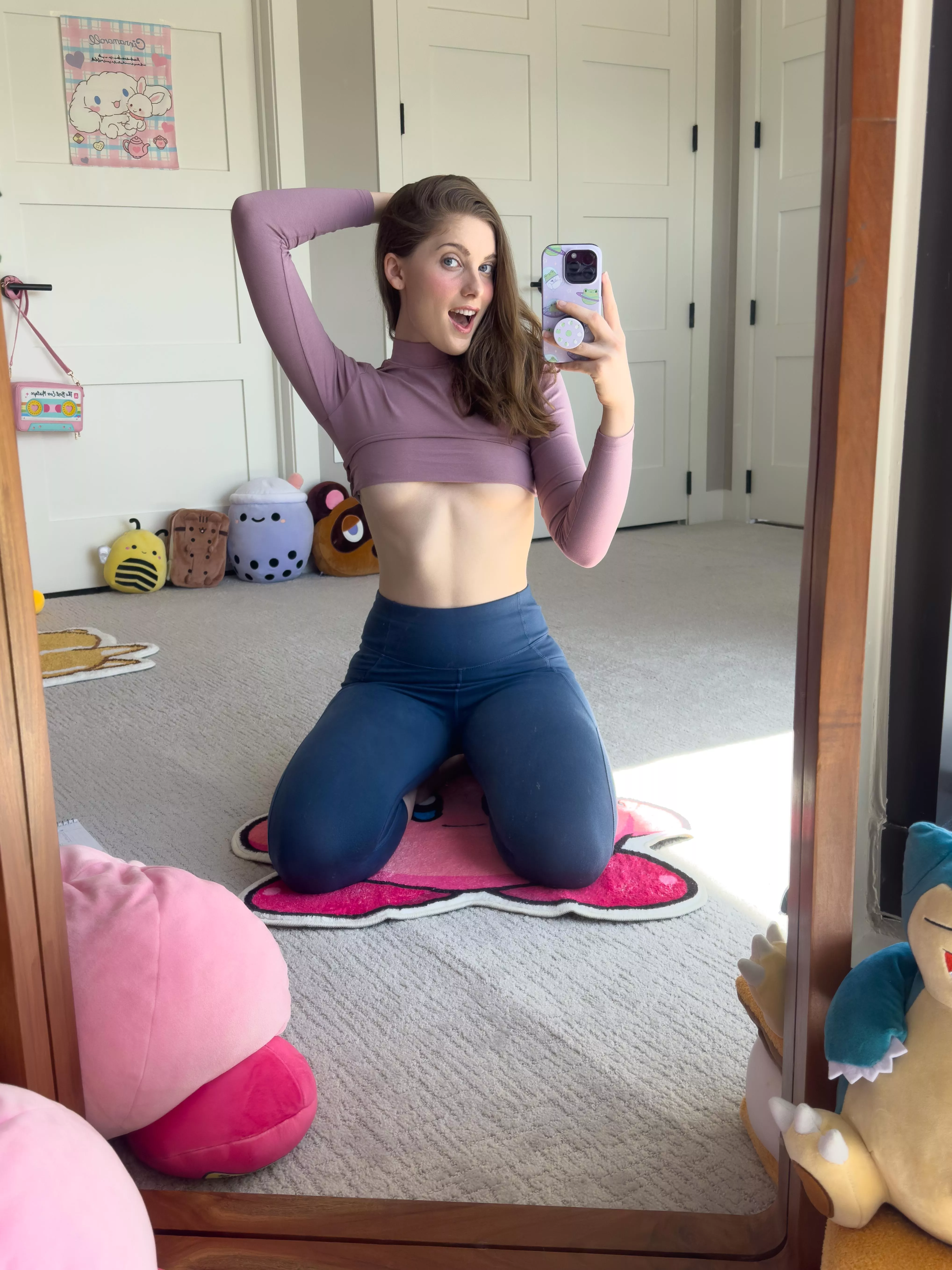 Nothing like being on my knees for some exercise, right? posted by emilybelmonttt