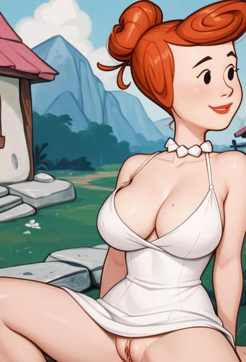 Outdoor recreation. [Vilma Flintstone] by curvydollbunny