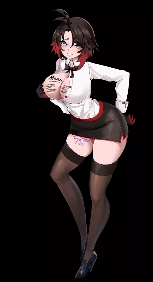 Ruby wants to take your order (leonkunisagi) [RWBY] by darkrobbe1