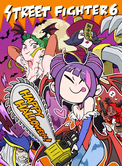 [SF6] Special Halloween art, by Kangyaku by gunkokoko