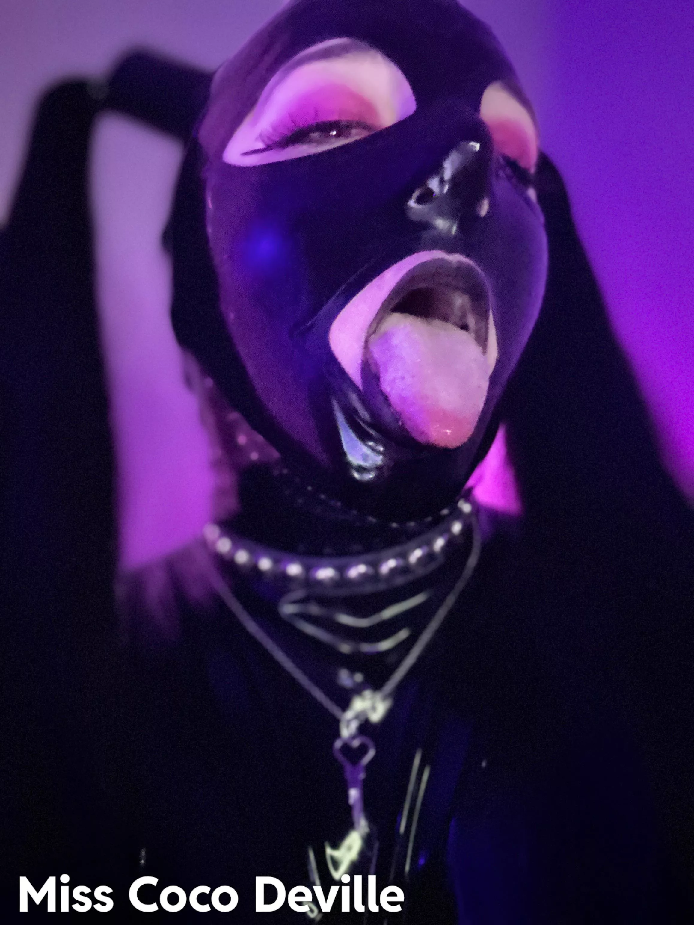 Latex pigtail hood  posted by FunshineCoco