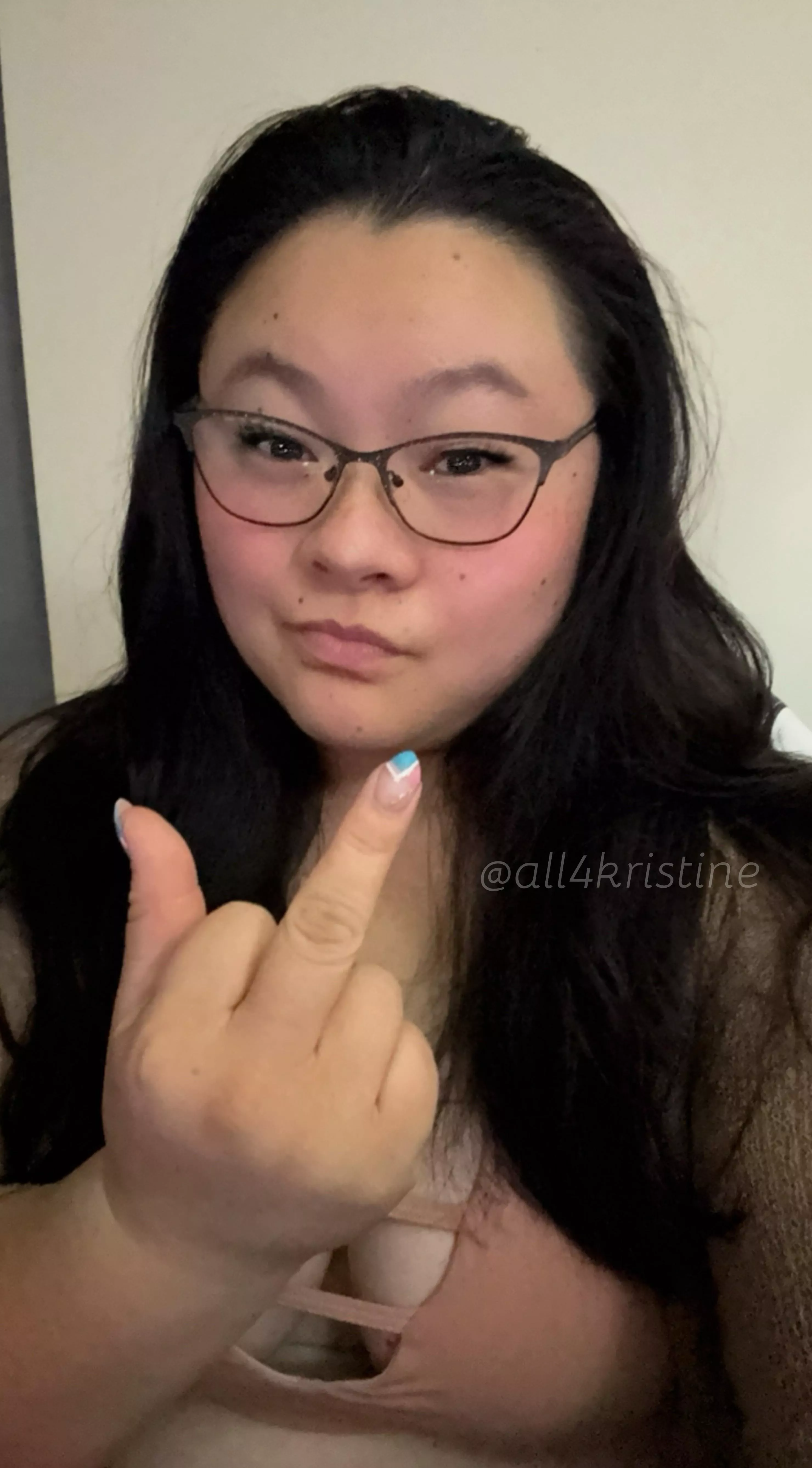 This finger says it all. You’re beneath me, and you love every second of it  posted by all4kristine