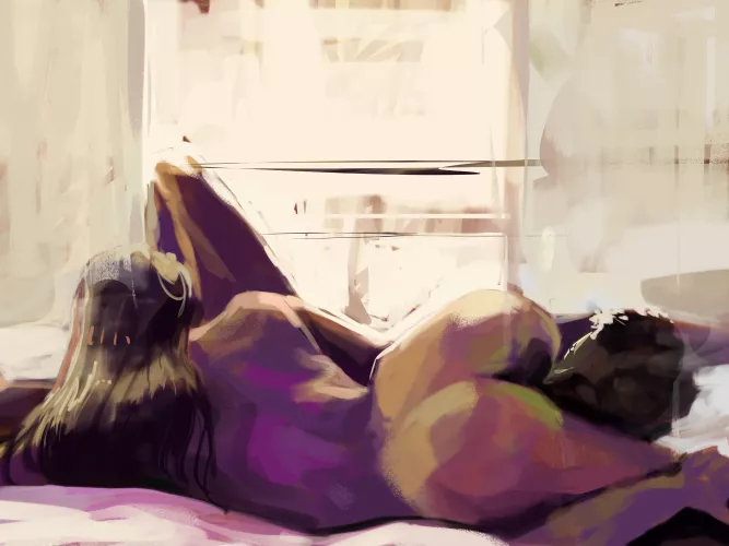 'upside down' commission painting by me  by arca_num_