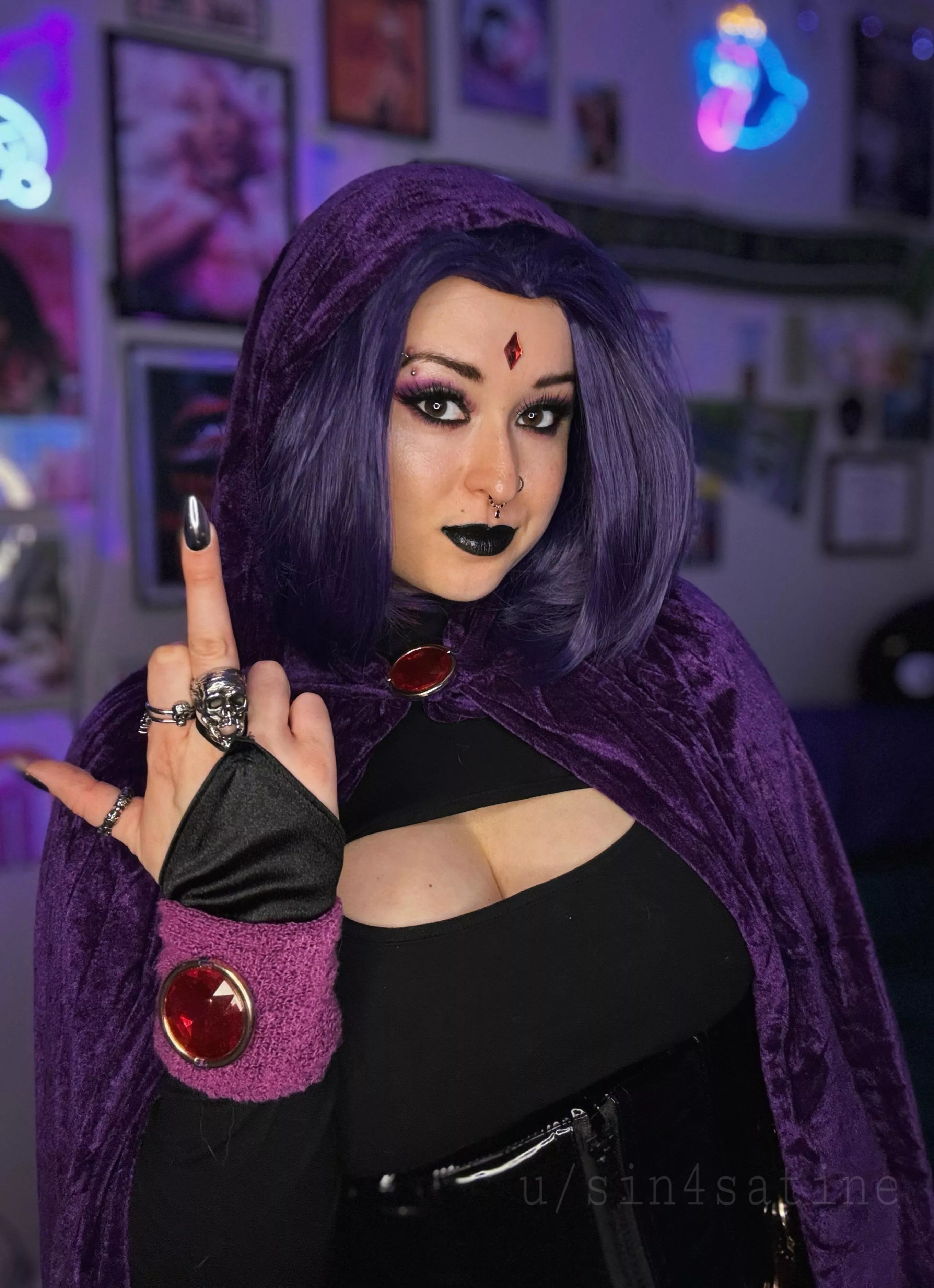 can you guess my Halloween costume, simps? 👻 if you guess correctly then perhaps I’ll let you c*m…🤭  posted by sin4satine