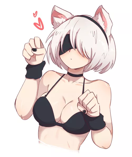 Catgirl 2B by xKillua666