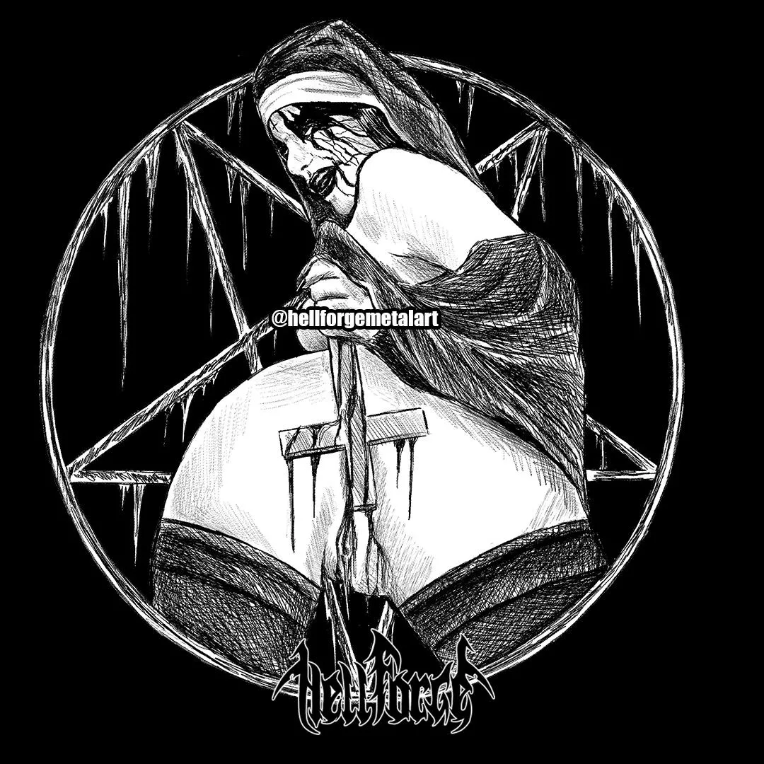 The kind of art that would be censored on Instagram, I hope you like it. posted by hellforgemetalart