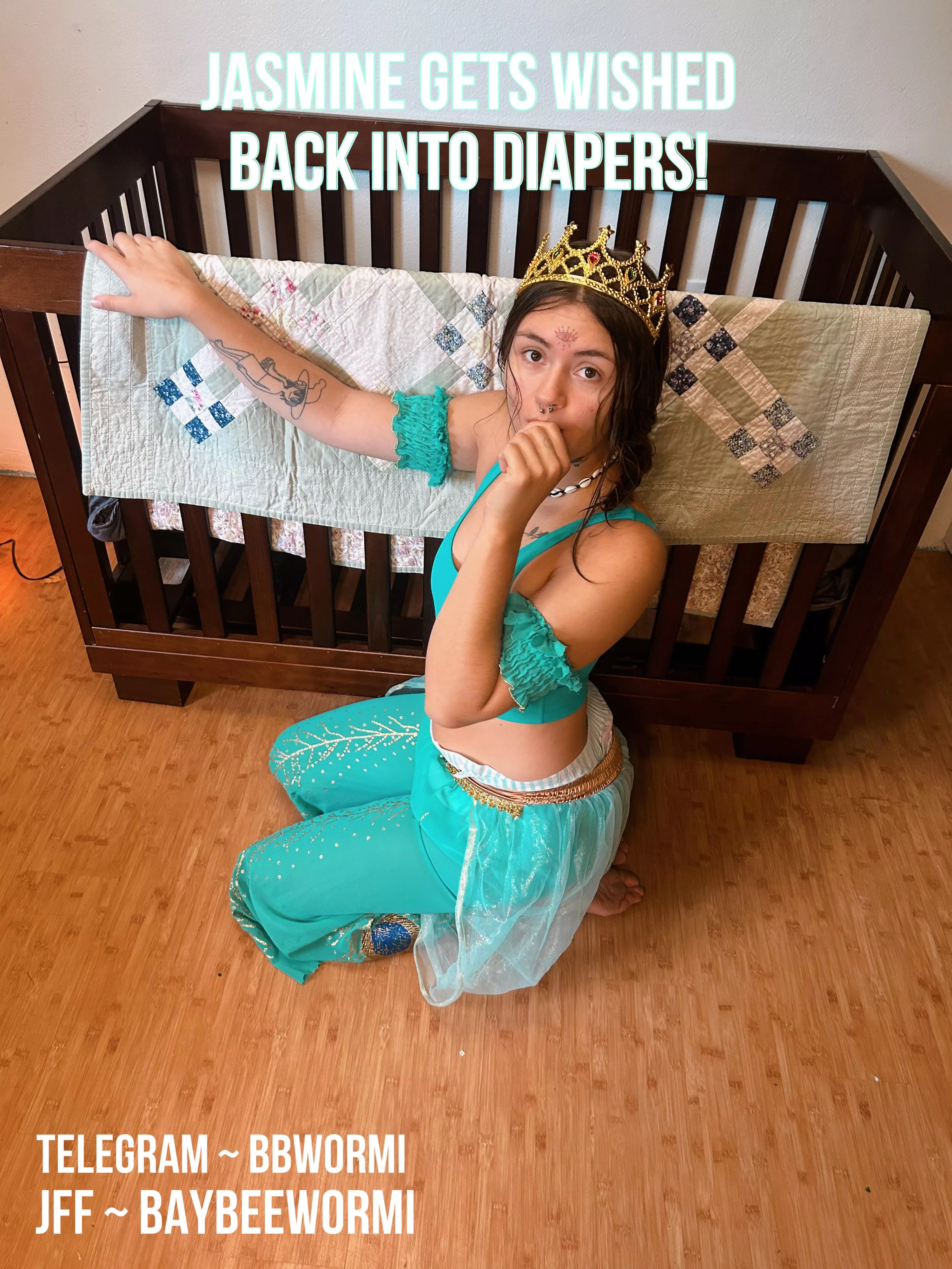 who will take her seriously now that she’s a big diapered baby?  posted by mmmitsworm