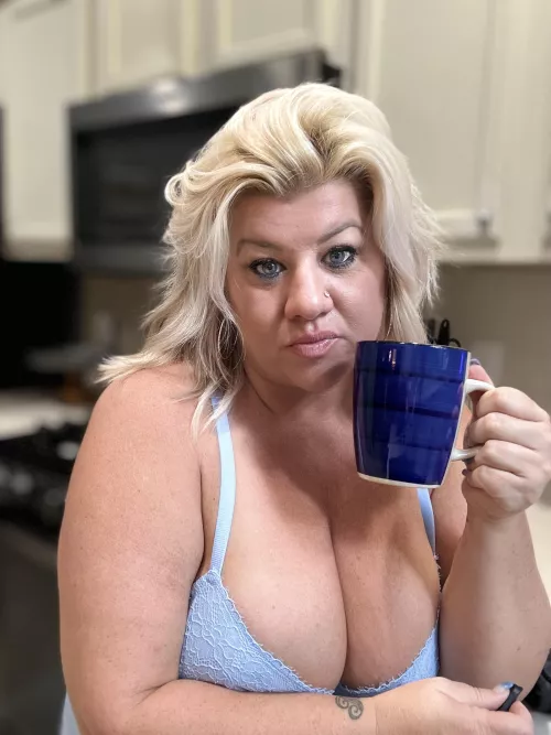 A cup of coffee and bread full of love for your snack. by kenziekreamz