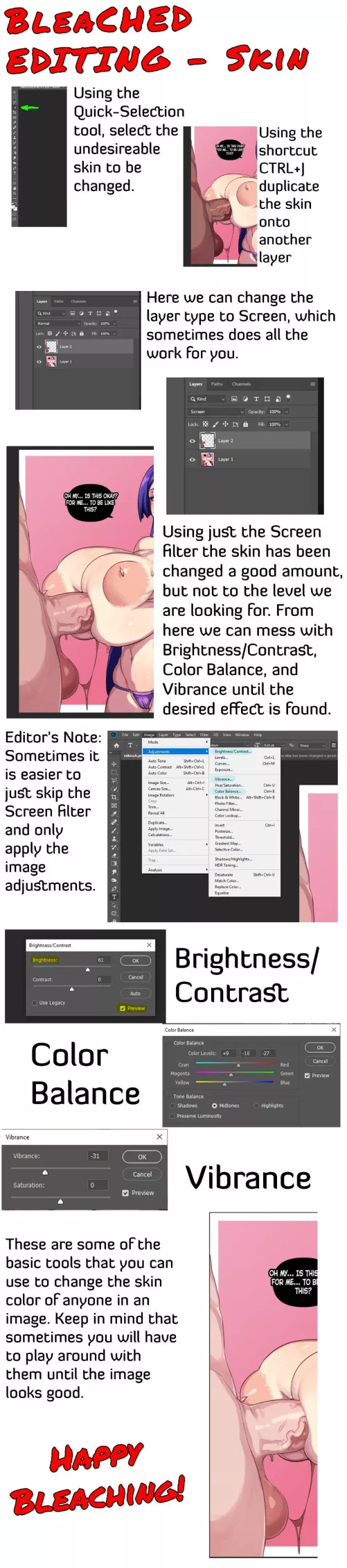 Bleached Tutorial - Skin by jjhung100