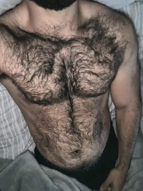 Chest hair goes up to my neck  by No_Difficulty9398