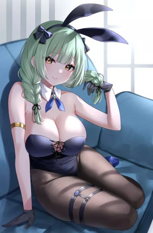 Couch Bunny  by CheetahSperm18