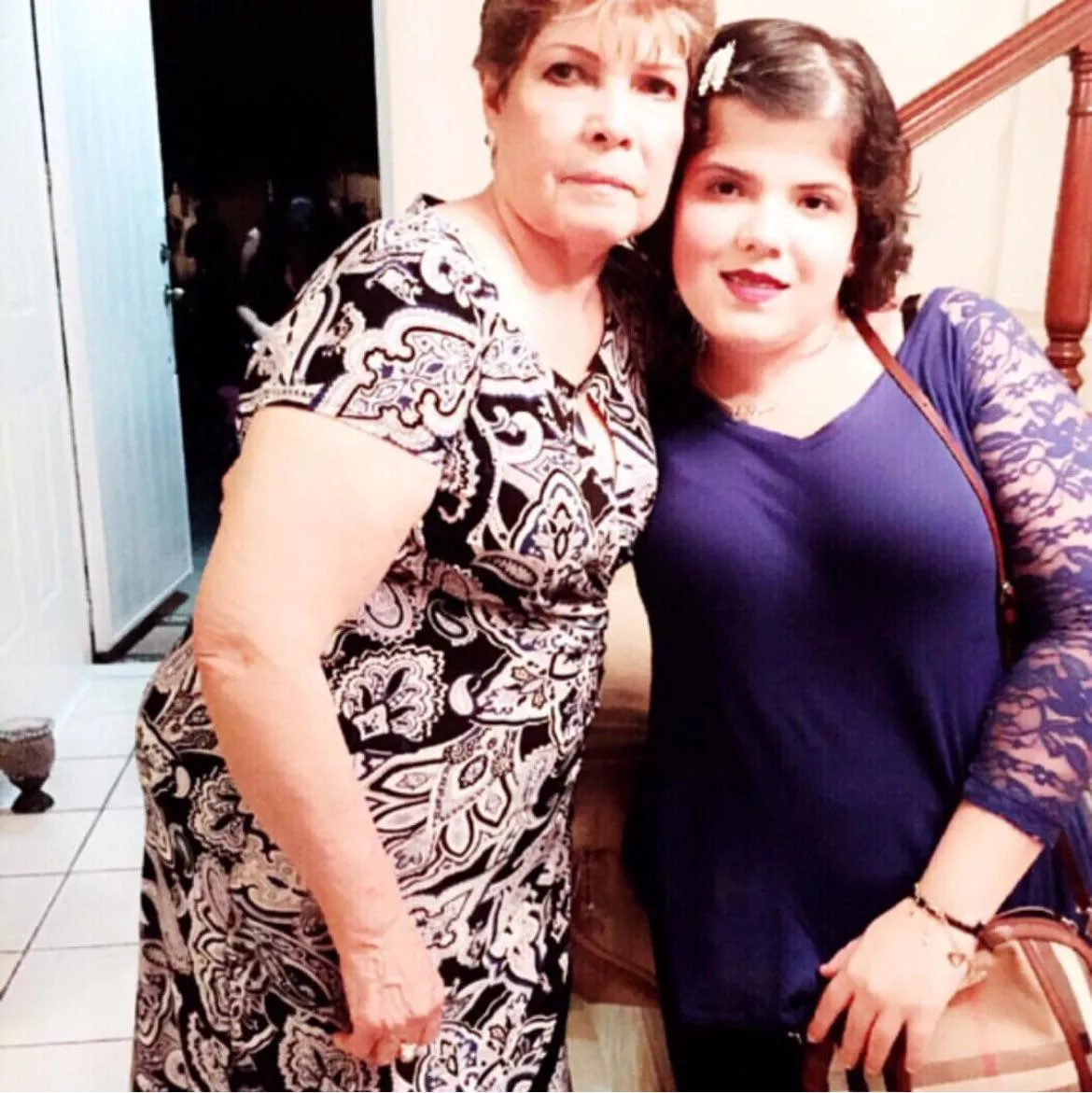 Estrella Meza Torres (daughter of Raul Meza Ontiveros/El M6✝️ and Aida Elizabeth Torres Felix/sister of El M1 and El JT) with her paternal grandmother (mother of El M6✝️ and Faustino Meza Ontiveros✝️) posted by ImaginaryPlac3s