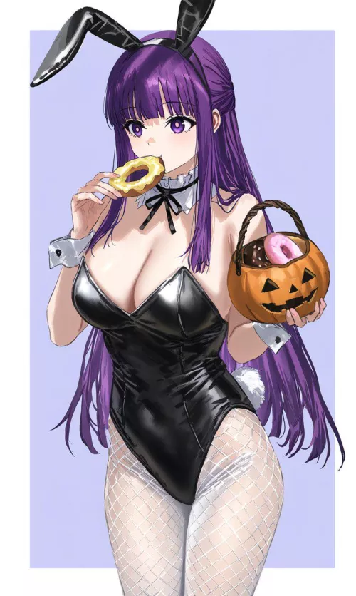 Halloween Bunny Fern [Sousou no Frieren] by CheetahSperm18