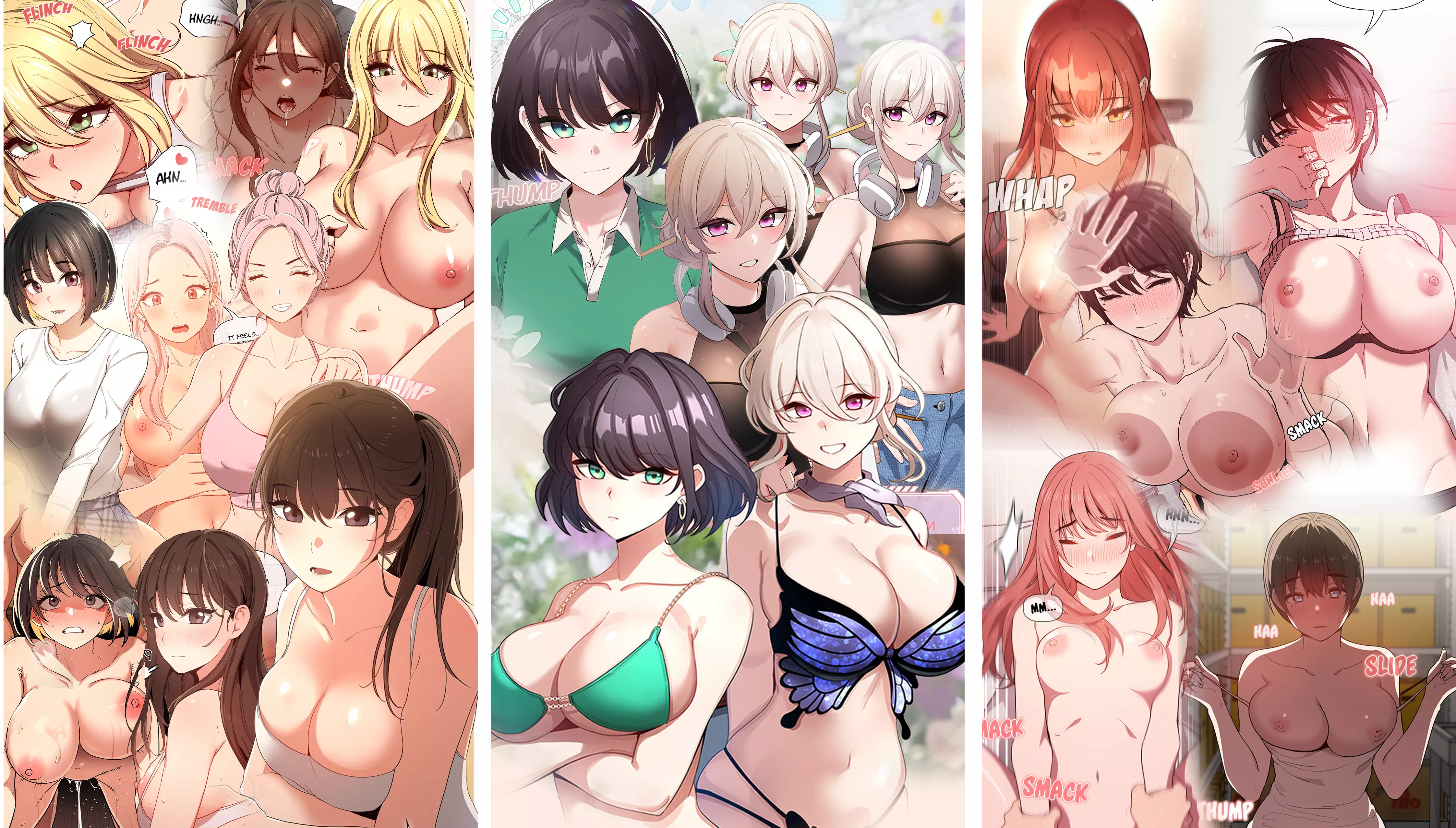 [Making It in a Comic Book World] I'm really excited for more on that new pornhwa Title, so i created this little lady montage of all that artist works!  MOREEEEE PLEASEEEE! posted by Manhwaseeker93