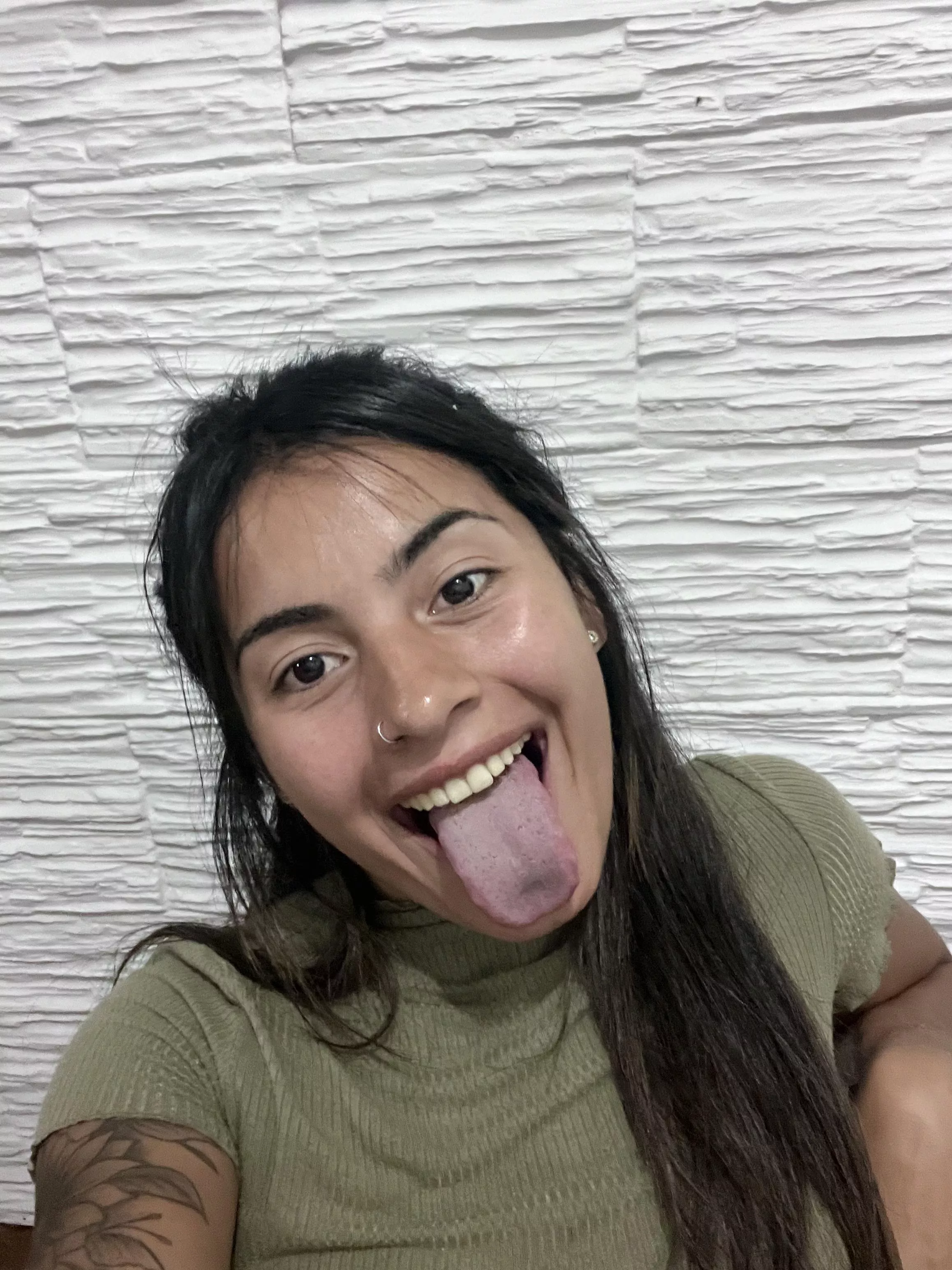 my tongue and my best smile🥰❤️ posted by florcitamoro