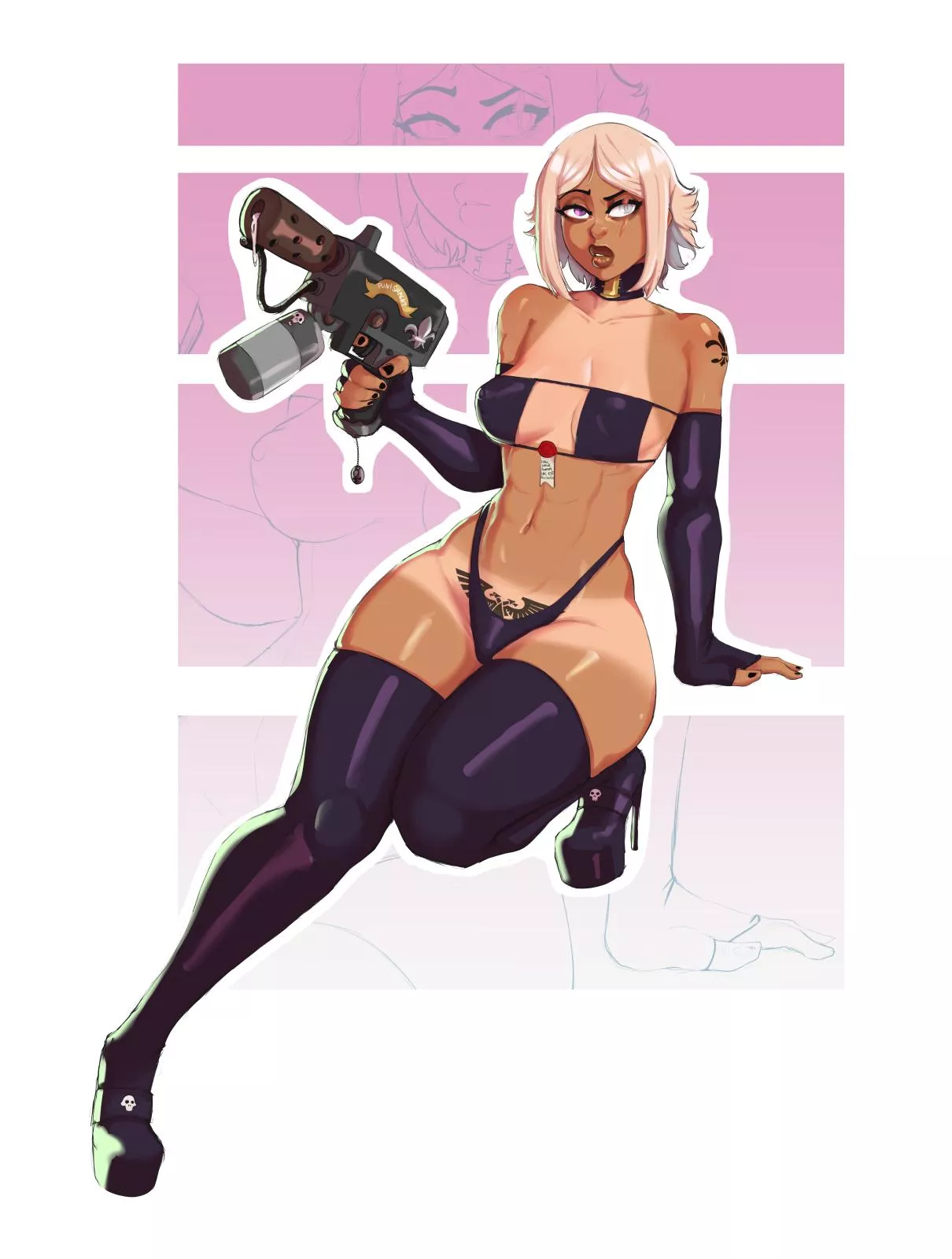 Sistah of battle by Darkminou  posted by Wanderingreader123