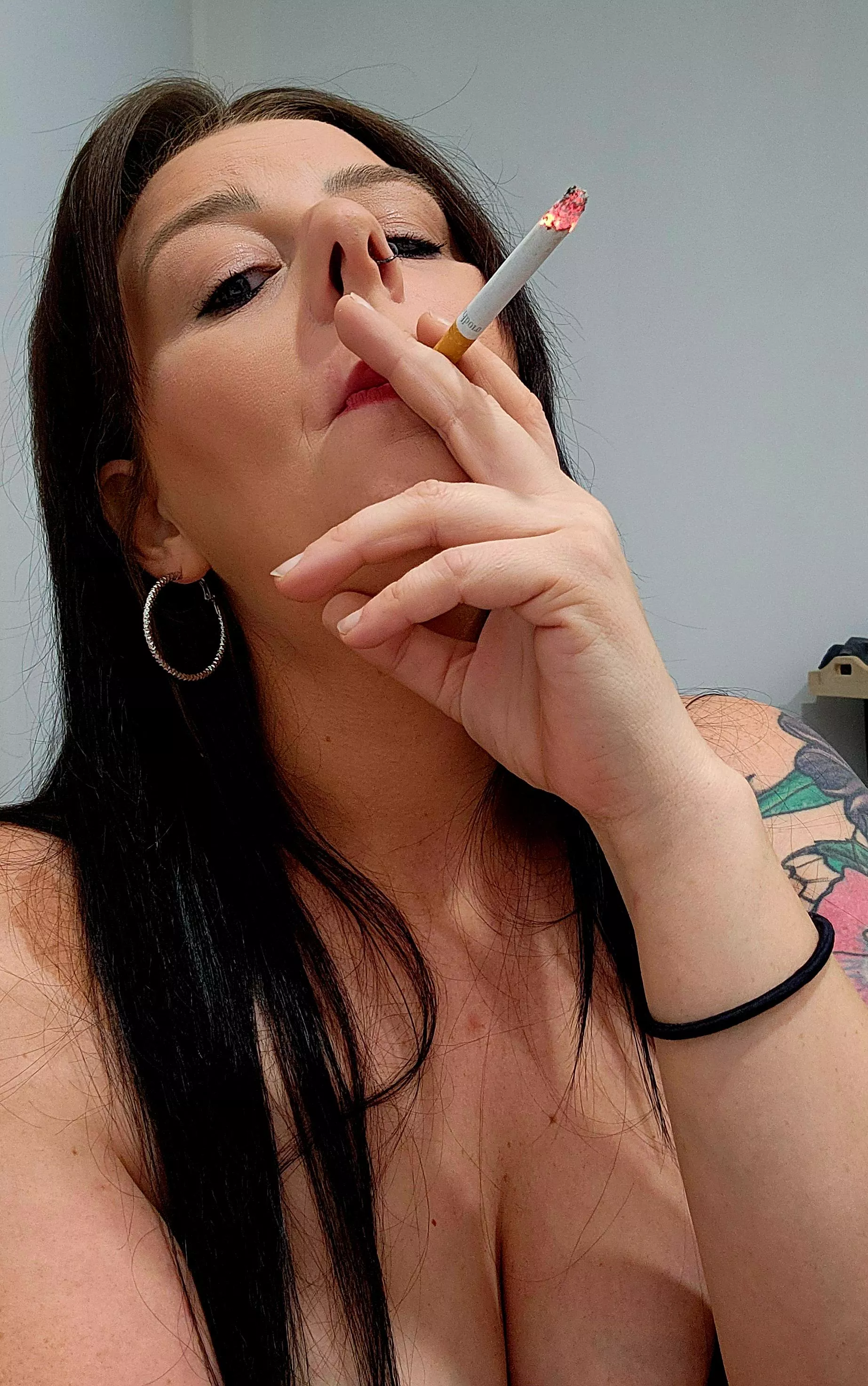 Smoking on my first pack of the day... just for you 😘🚬 posted by countingpleasures