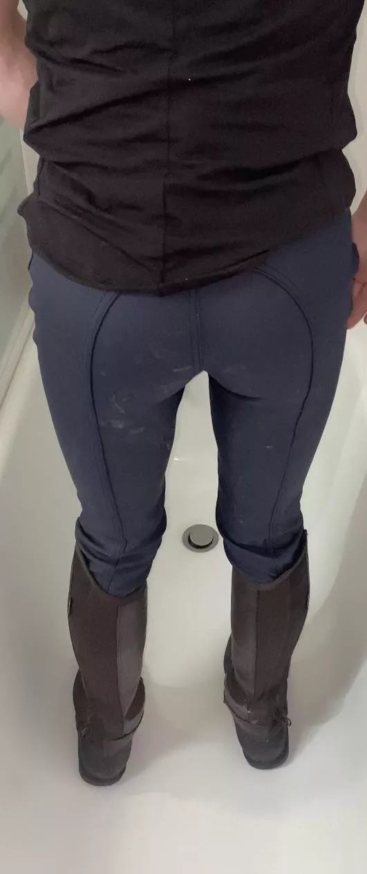 Who likes their little riding ass stained white?  posted by Fougenza