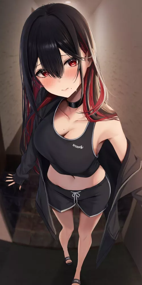 Cherry-Chan Exiting [Original] by xdragon2k