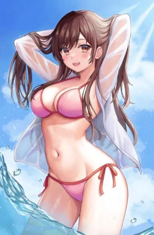 slaying that bikini body on the beach by UnfairEquipment9114