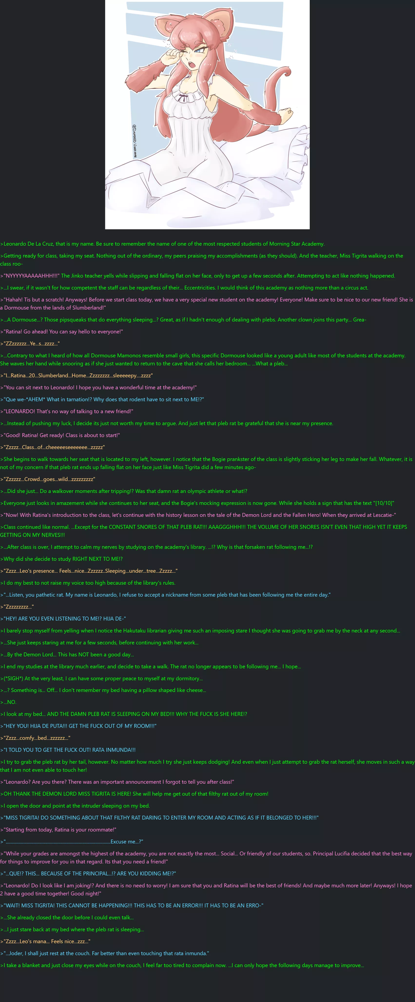 The Noble and the Dormouse Part 1: Sleepy Partner posted by RenjinGN-003