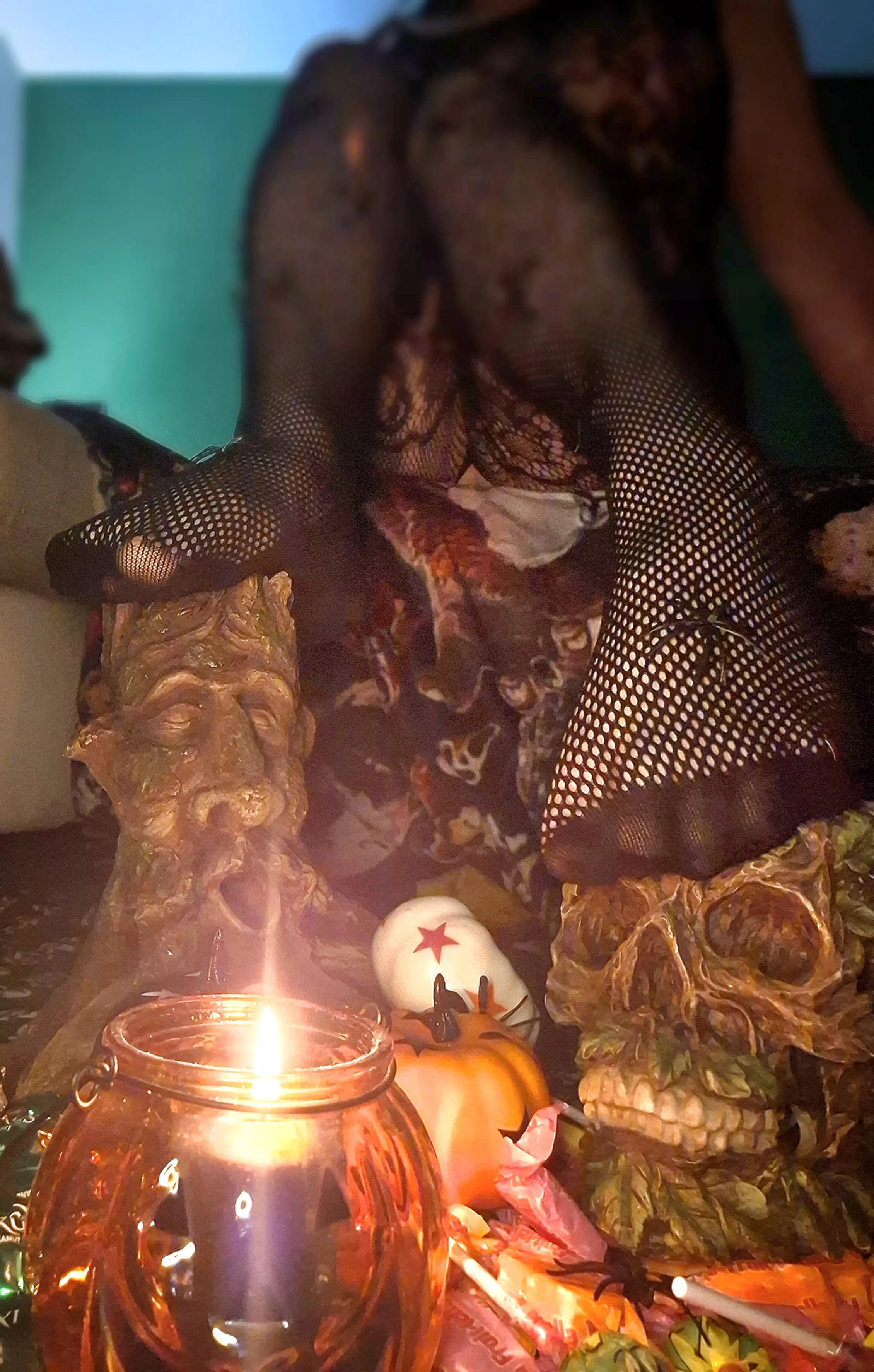 Trick or treat, smell my feet. Then open wide for toes to eat... posted by Gaia_Sole_Lady