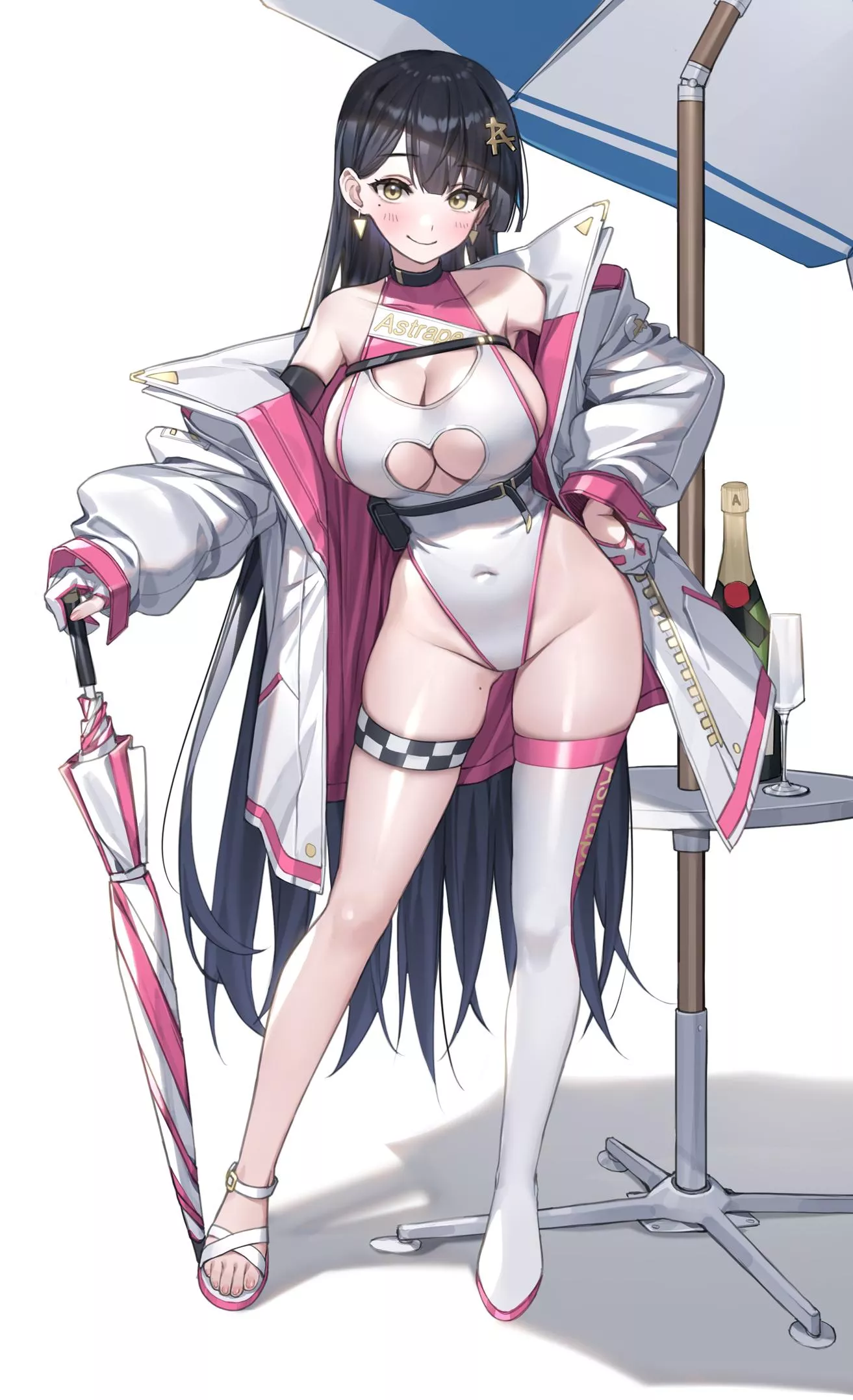 White/Pink Race Queen [Artist's Original] posted by CheetahSperm18