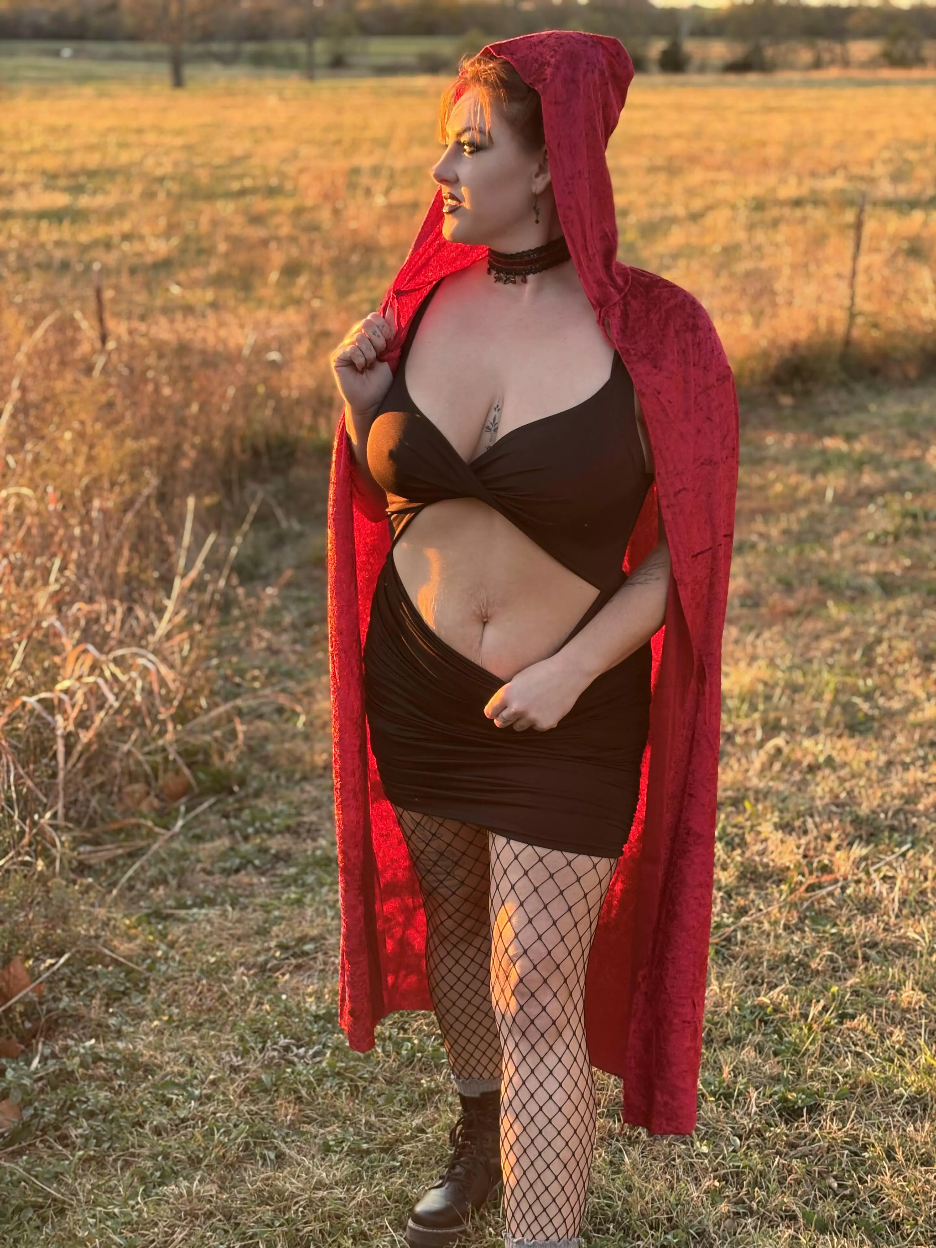 Can I do a little riding in this red hood? posted by FaeHousewife