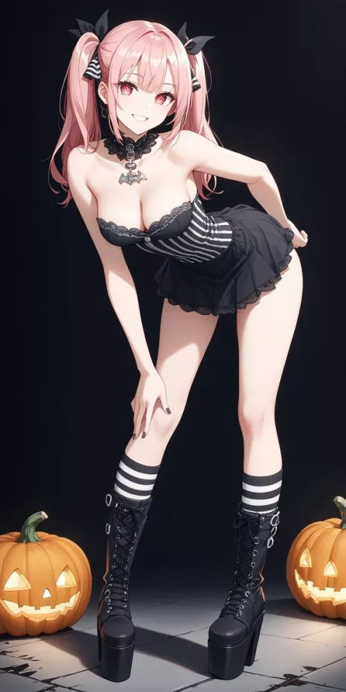 Halloween Goth Girl  by CheetahSperm18