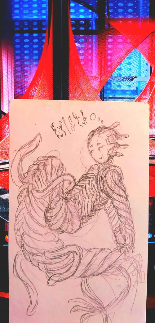 I was just wondering, what if tentacle monsters were just folks like you and me? by Hardly_Ideal