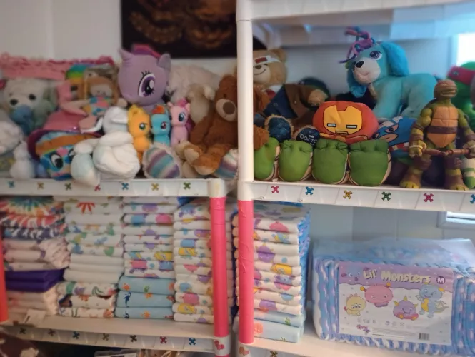 Is that a wet spot on your pants? Come lay down and let's put one of these on you. by Princess_Bobbi