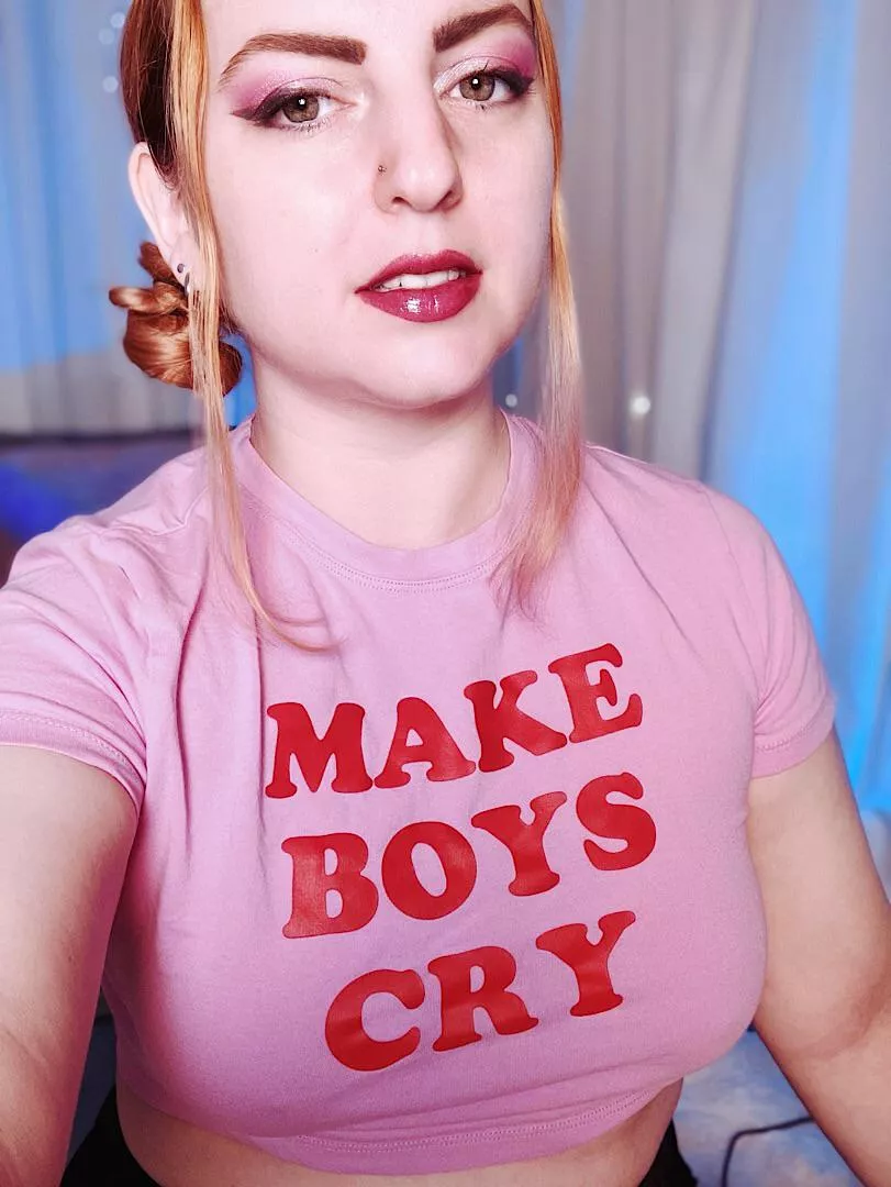 It’s Make Boys Cry Monday - come play 💚 posted by EvanHarlowe