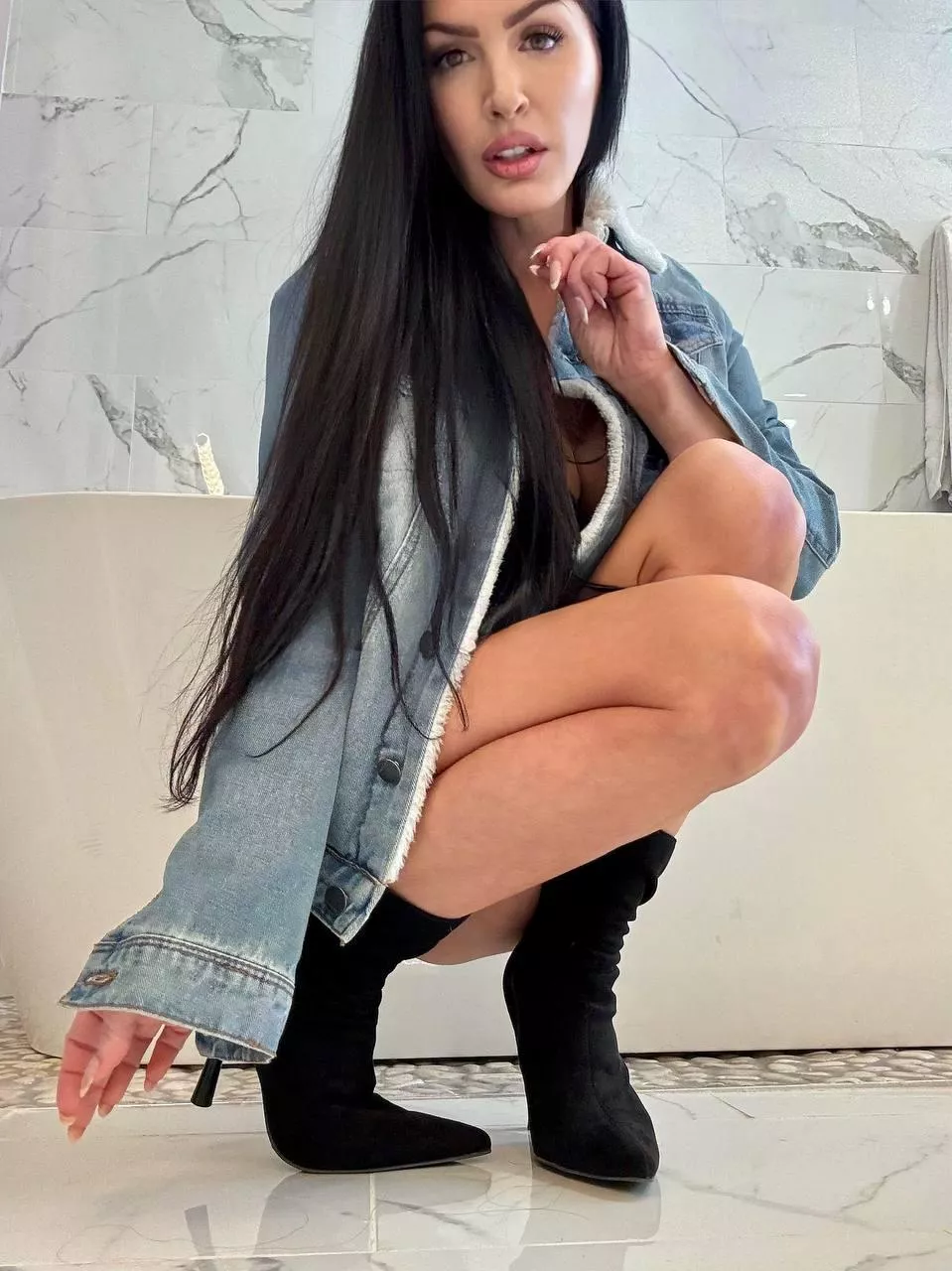 my legs are way too tired from work, should I keep my heels and use your face as a seat 41F posted by Sweet_babyLove0