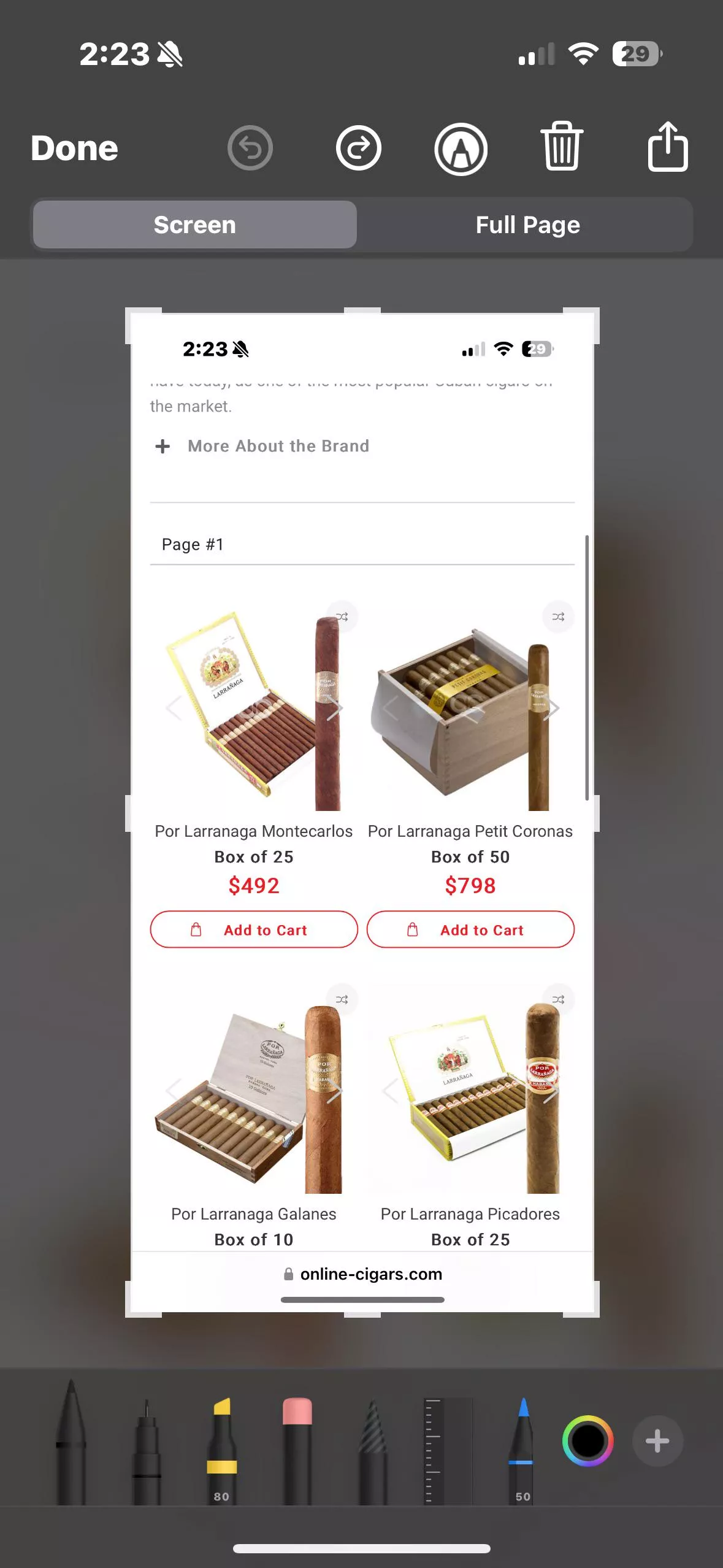 Online-cigars is disgusting for this.  posted by WillPhenergan