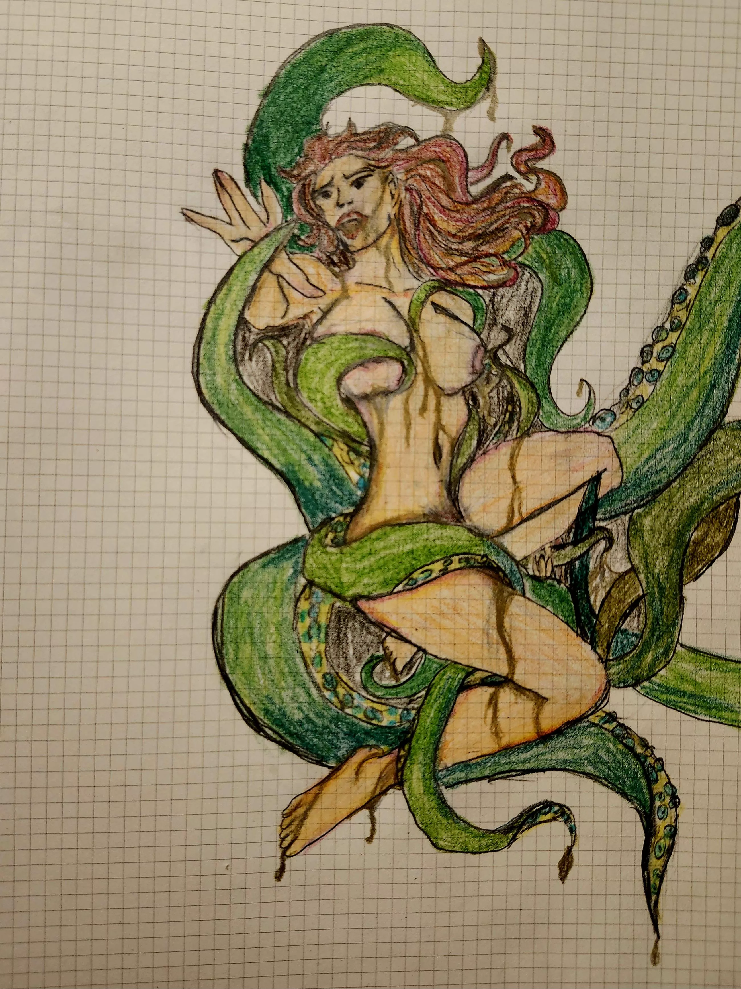 She wants to get her hands on that other tentacle, too. posted by Fudge316