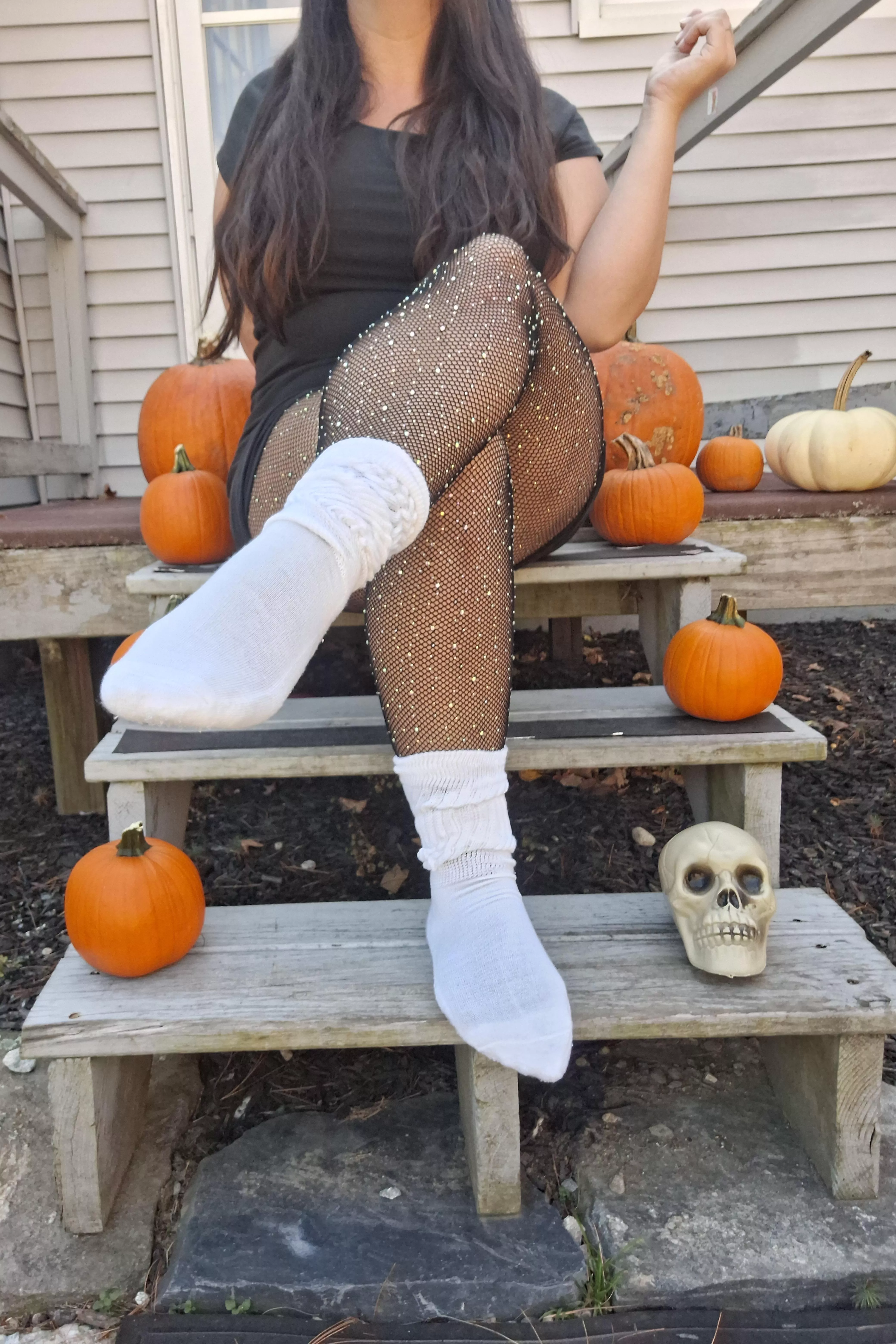 The real treat is my sweaty slouch socks 🎃 posted by elenastoes98