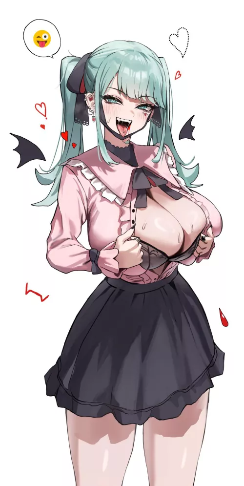 Thicc vampire Miku by Haflock