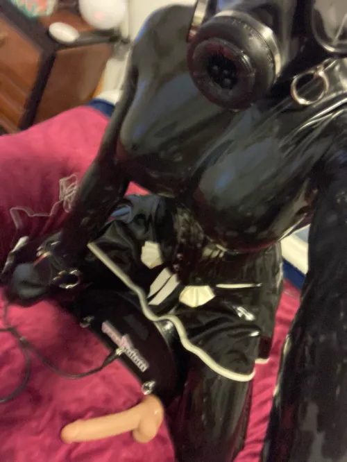 Bound to the motorbunny, no escape, free to use by Drone_2222