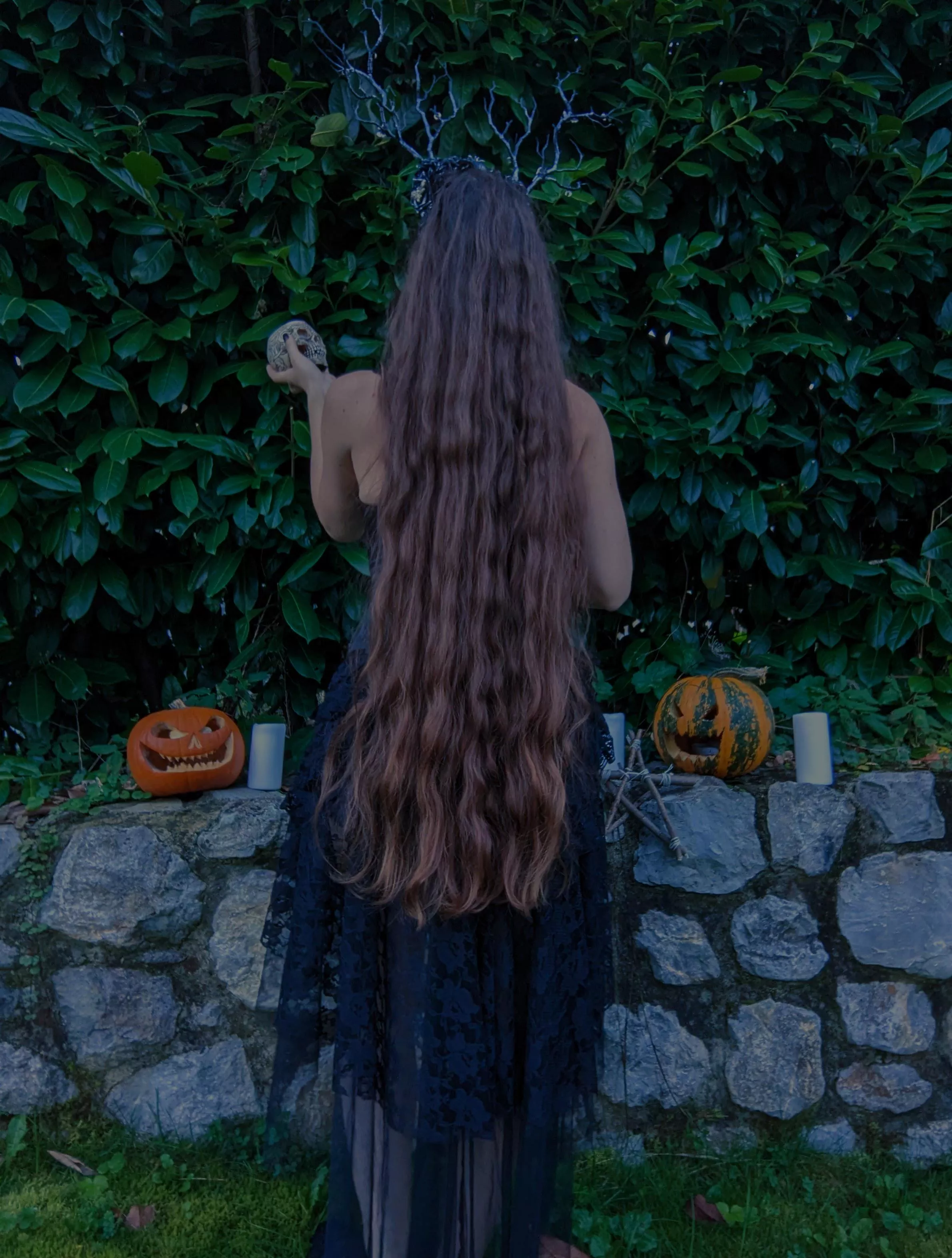 Careful around this long-haired witch, who knows what she uses for hair growth posted by darkspellslingerie