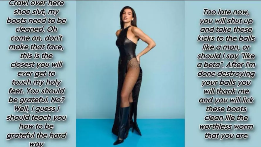 Dua’s shoe slut by ShawnvsFlair