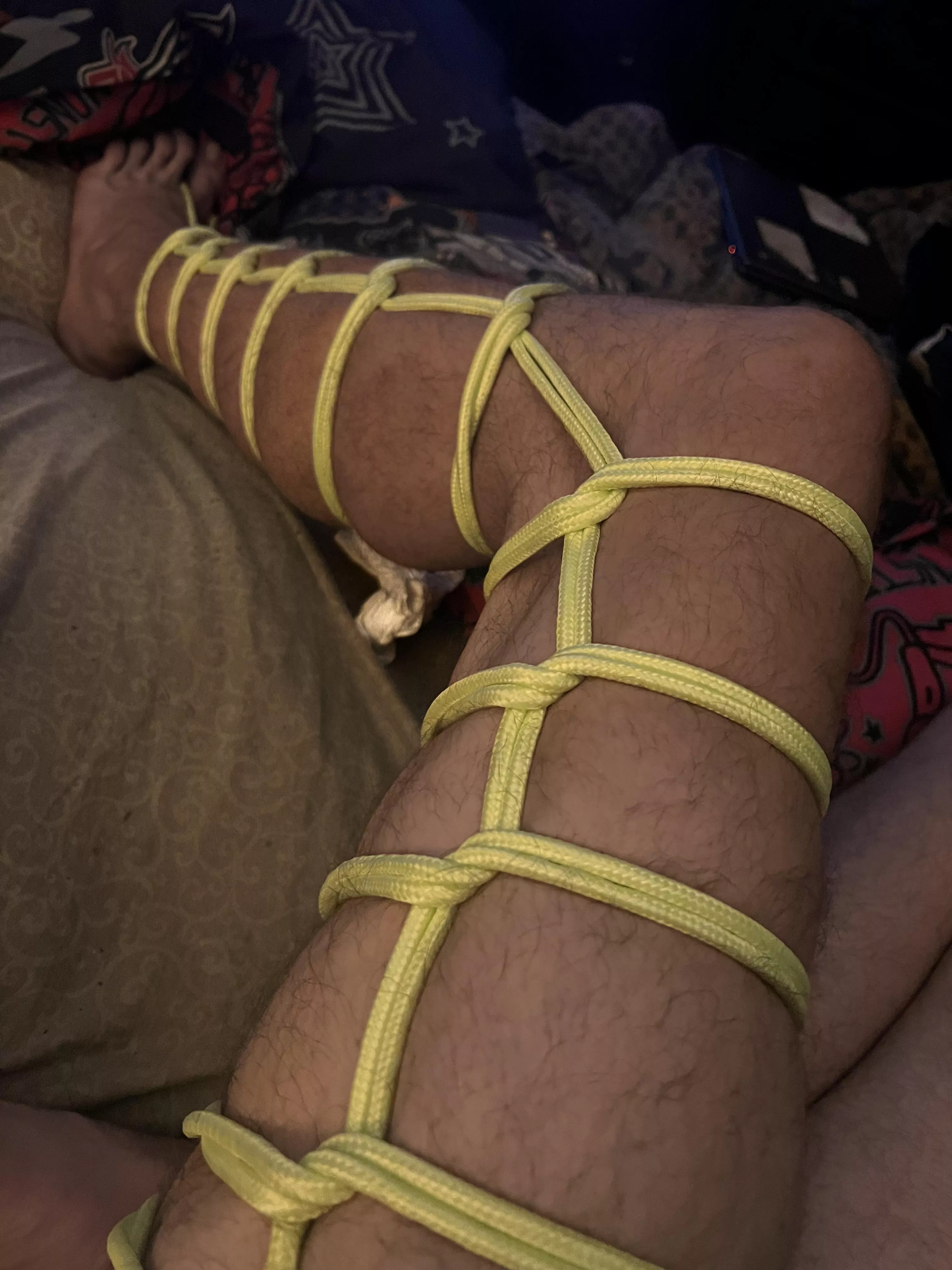 First self tie, started simple and I must say this is fun 😁 posted by Maximum-Guard-7710