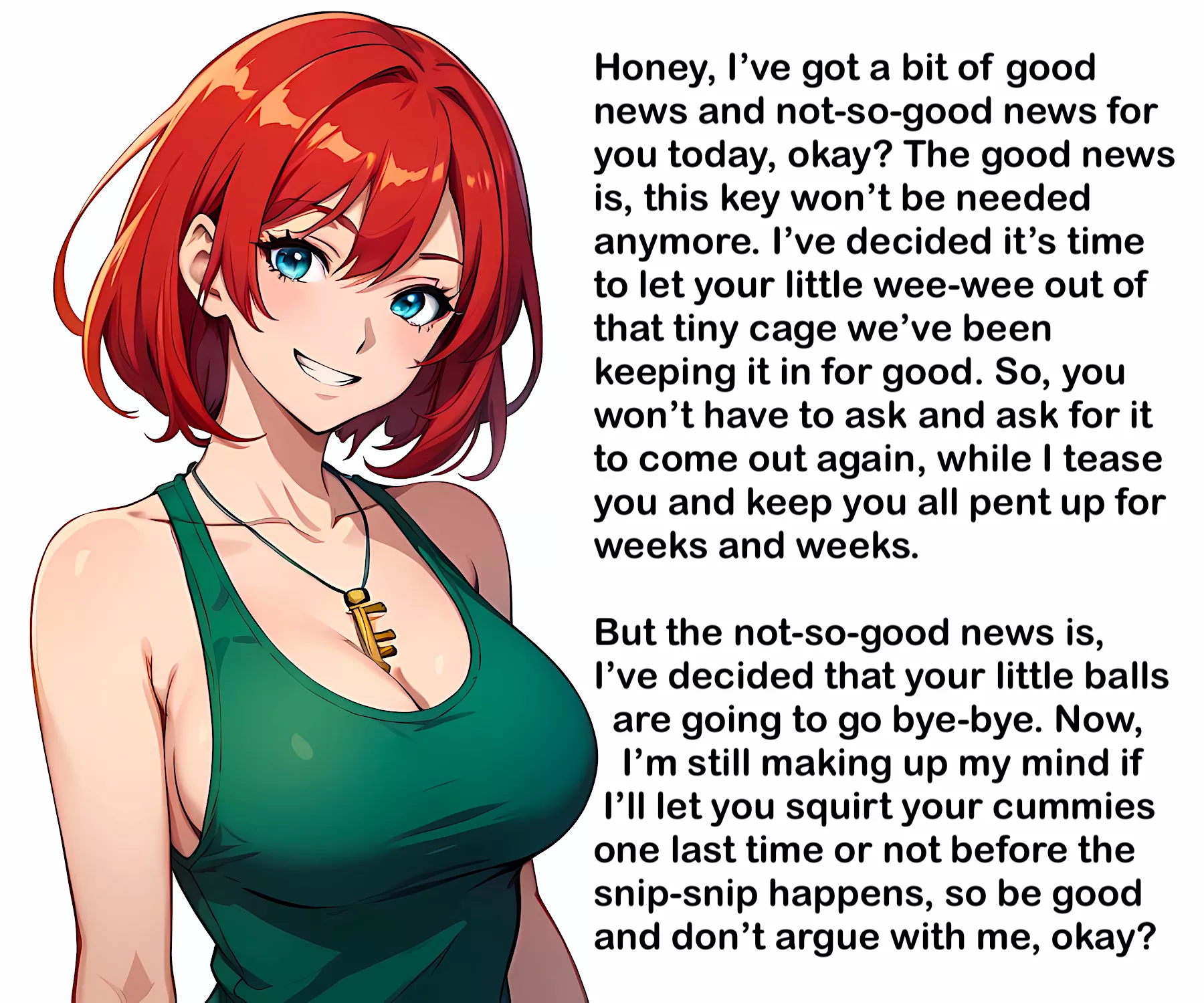 She's got good news and bad news [AI Image] posted by MasticatrixPenalty