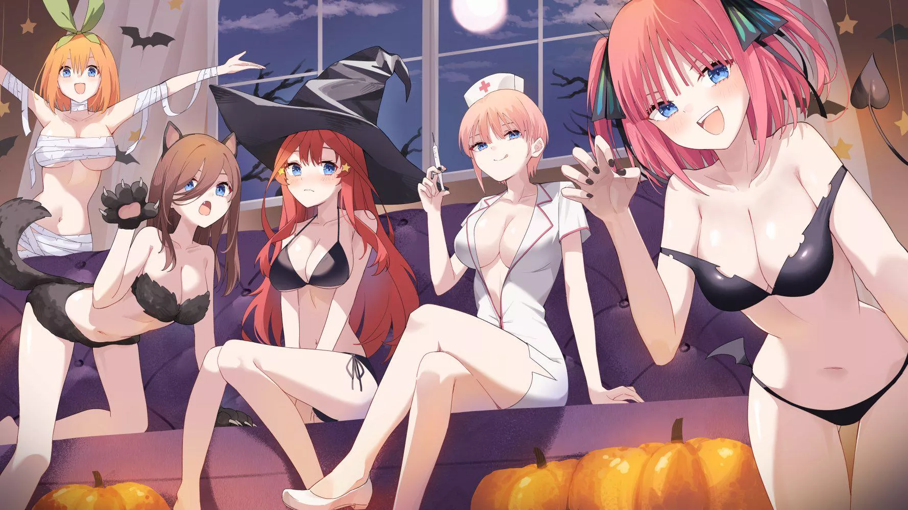 Halloween Party With The Quintuplets [Quintessential Quintuplets] posted by Csxc