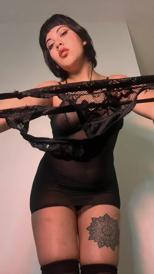 Since you have a clitty in the place your dick should be, I think I’m gonna make you wear a girly thong matching your slutty personality  
 by Plainlou