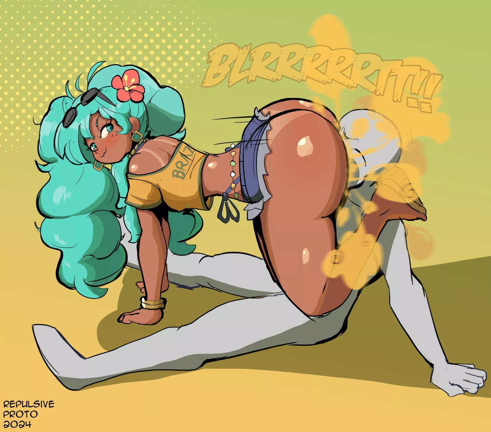 Your gassy GF is trying to make you fail NNN! [Fart] [Burp] [Gyaru] posted by Horniest-Around